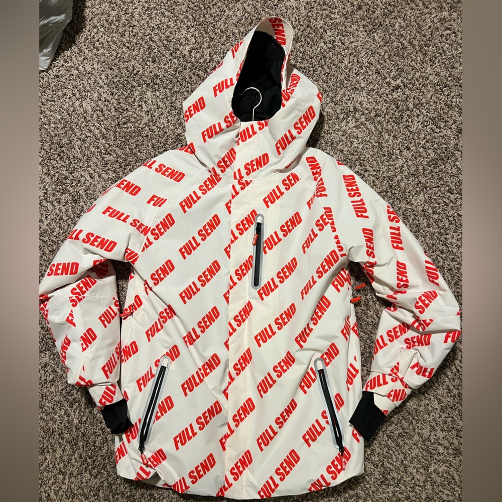Full Send White and Red Jacket